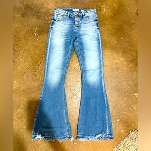 Kancan Mid-Rise Super Flare Jeans